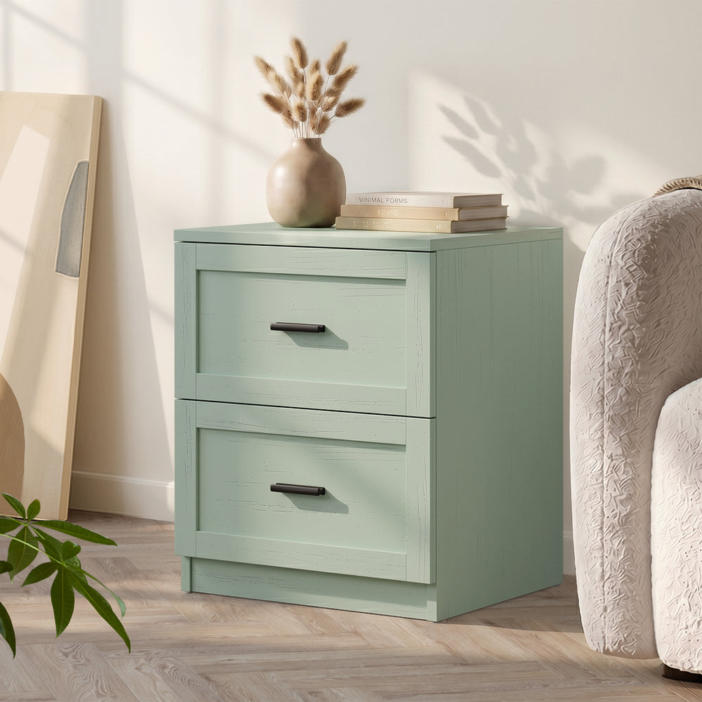 Alex Green Bedside Table