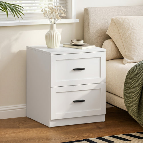 Alex White Bedside Table