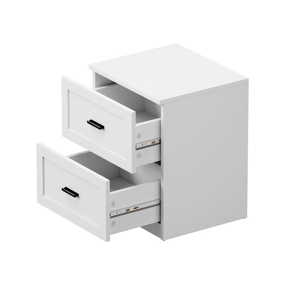 Alex White Bedside Table