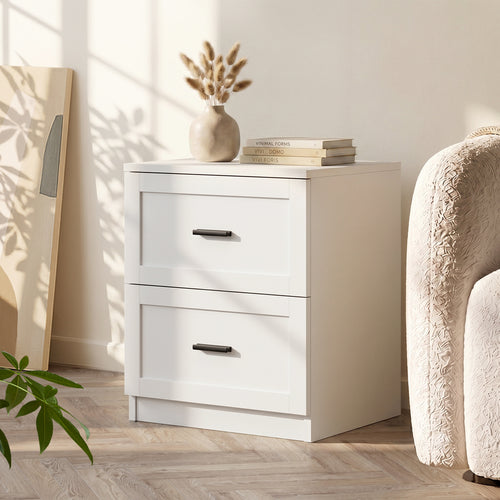 Alex White Bedside Table
