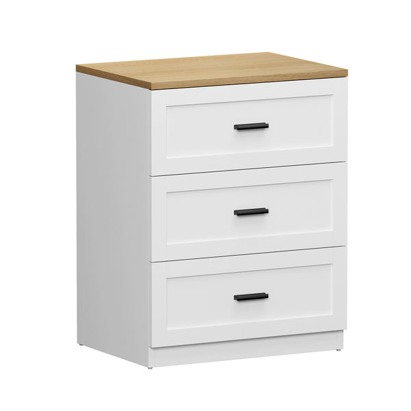 Victor White Bedside Table