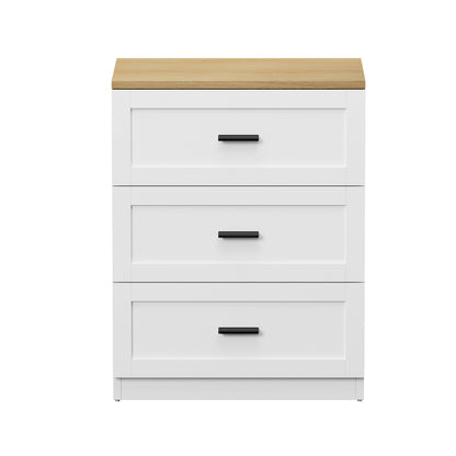 Victor White Bedside Table