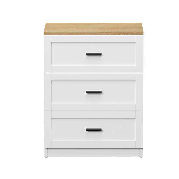 Victor White Bedside Table