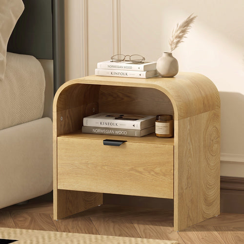 Faye Natural Bedside Table