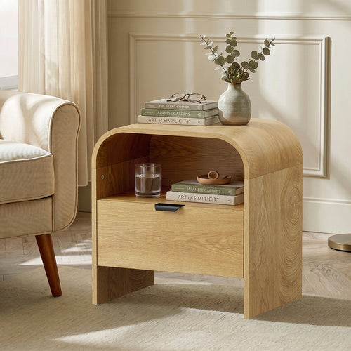 Faye Natural Bedside Table