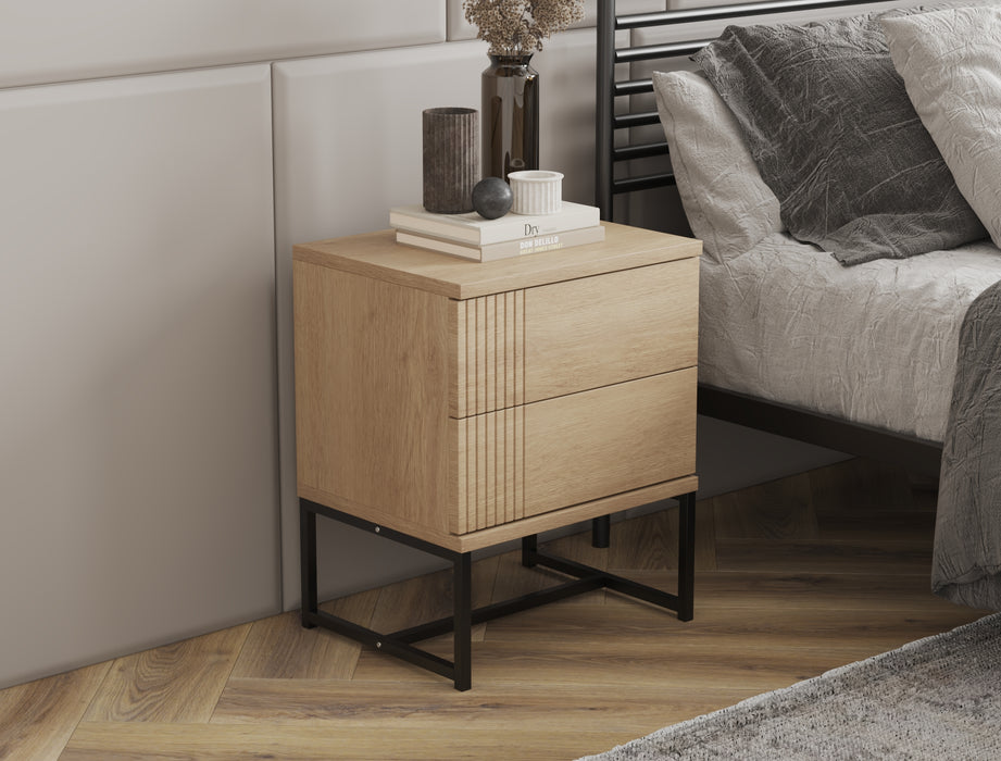 Paloma Natural Bedside Table