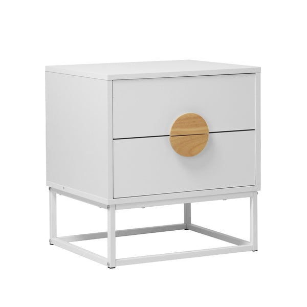 Anita White Bedside Table