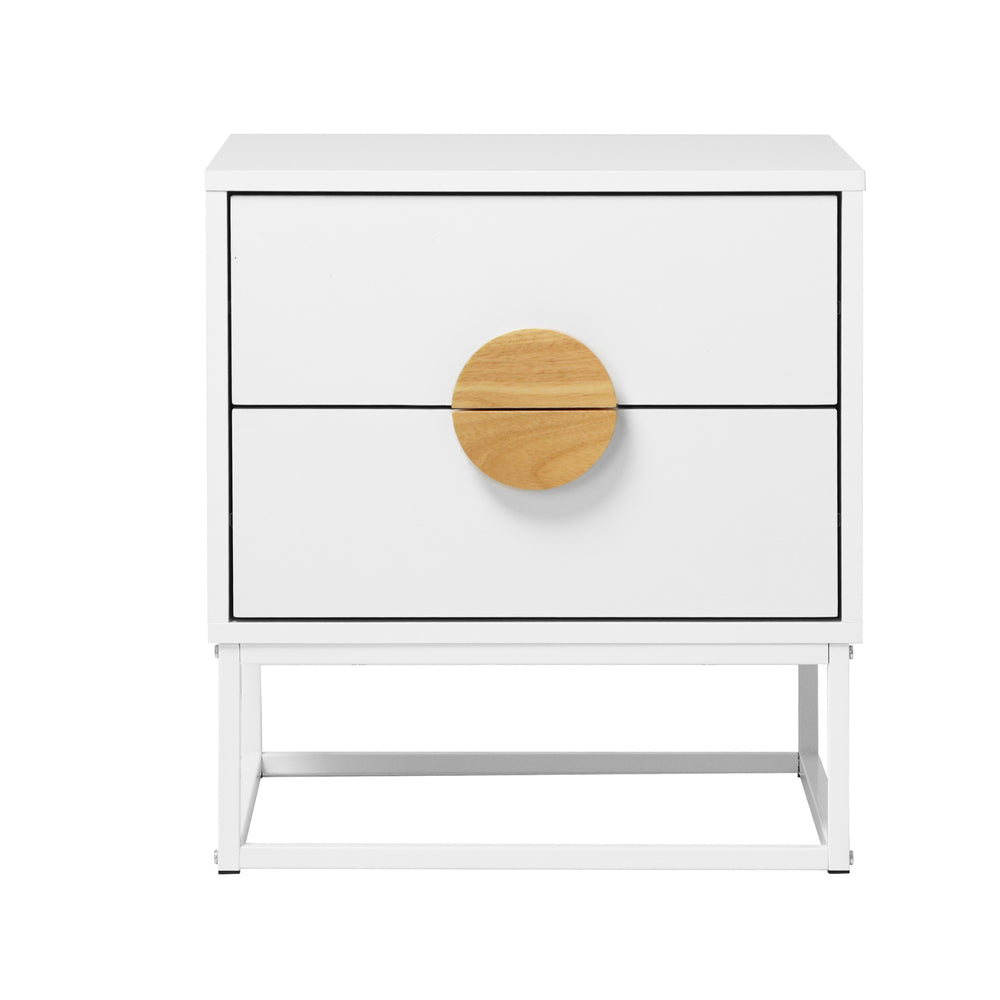 Anita White Bedside Table