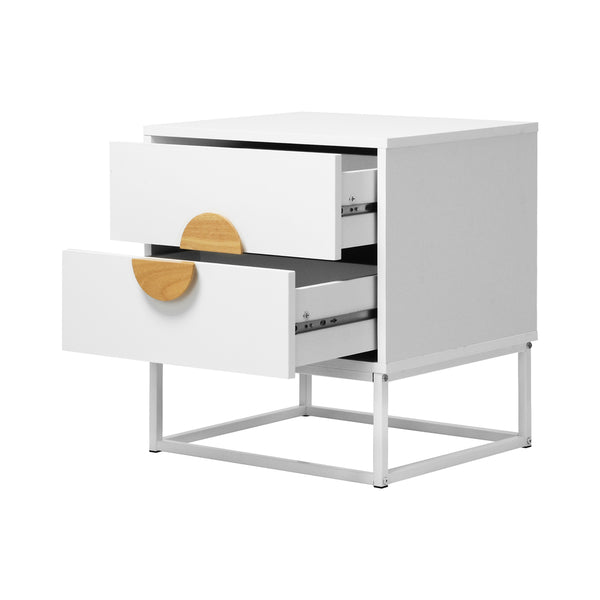 Anita White Bedside Table