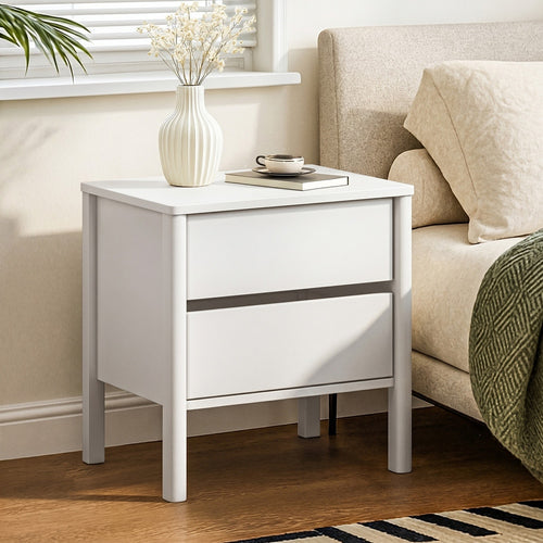 Grove White Bedside Table