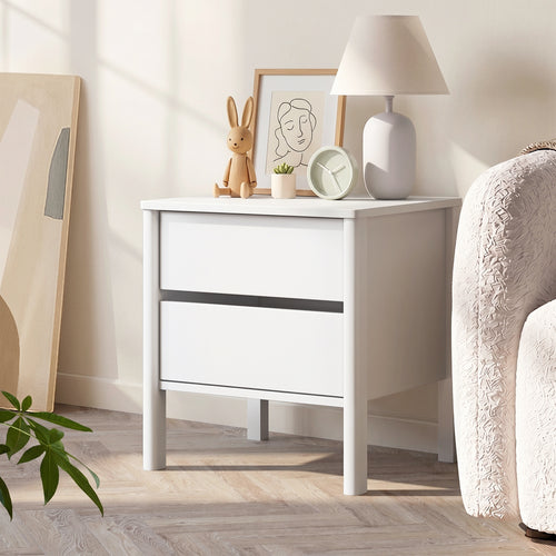 Grove White Bedside Table