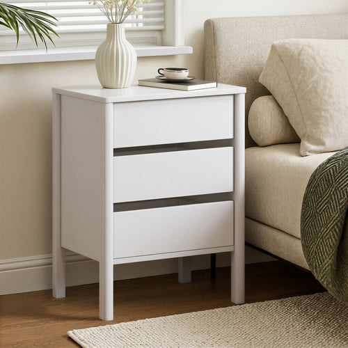 Isla White Bedside Table