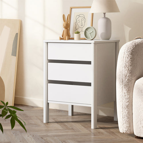 Isla White Bedside Table