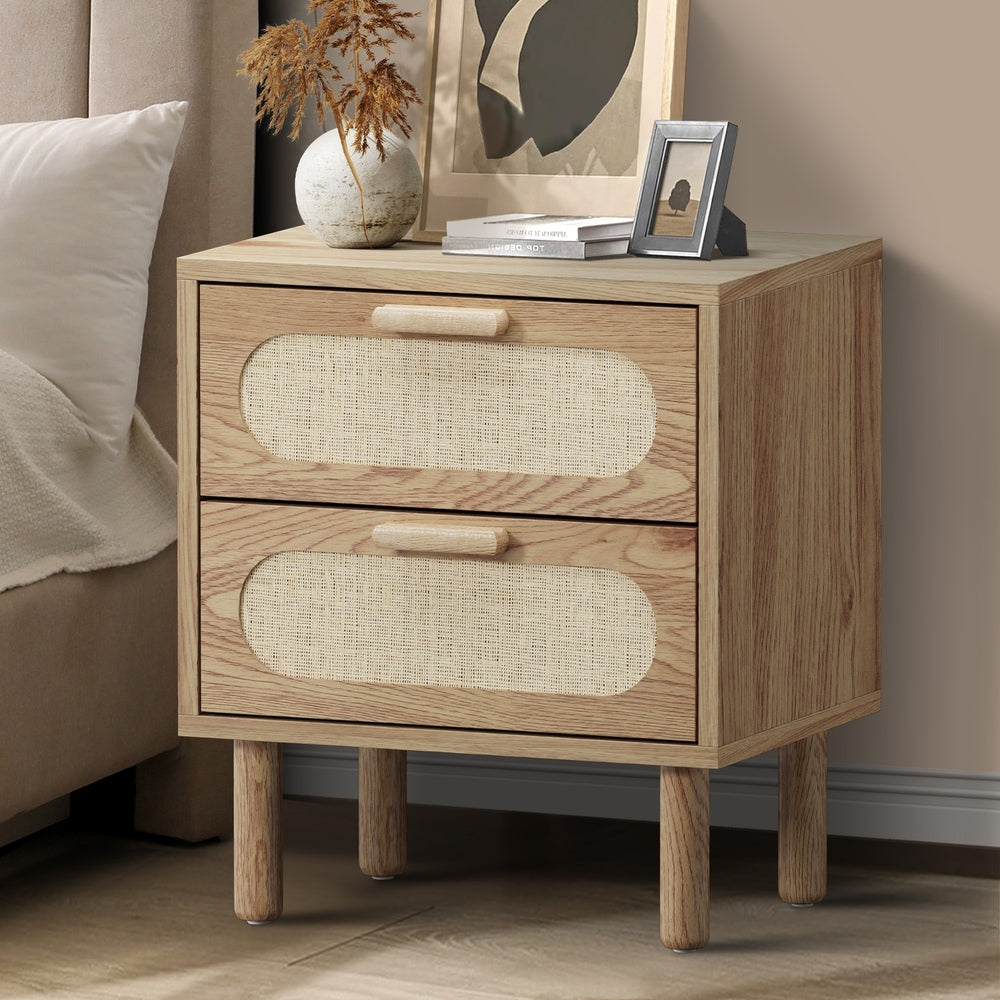 Chelsea Natural Rattan Bedside Table