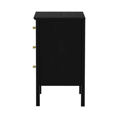 Rios Black Bedside Table