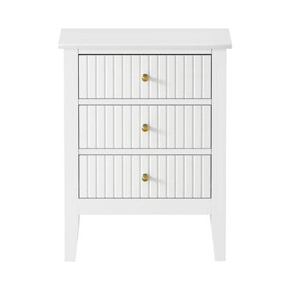 Rios White Bedside Table