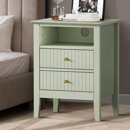 Avalon Green Bedside Table