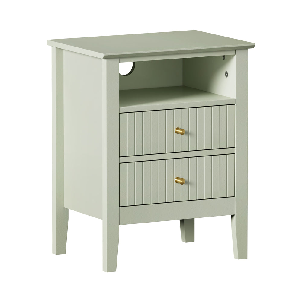 Avalon Green Bedside Table