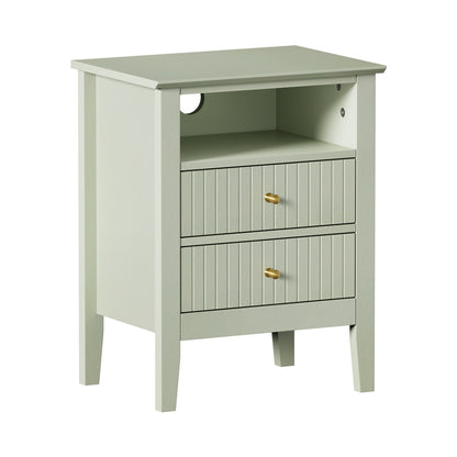 Avalon Green Bedside Table