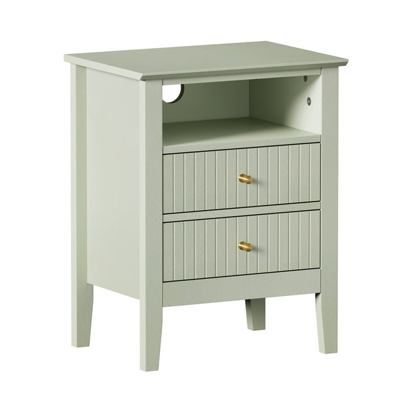 Avalon Green Bedside Table