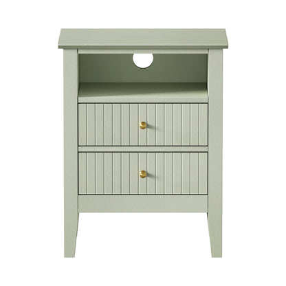 Avalon Green Bedside Table