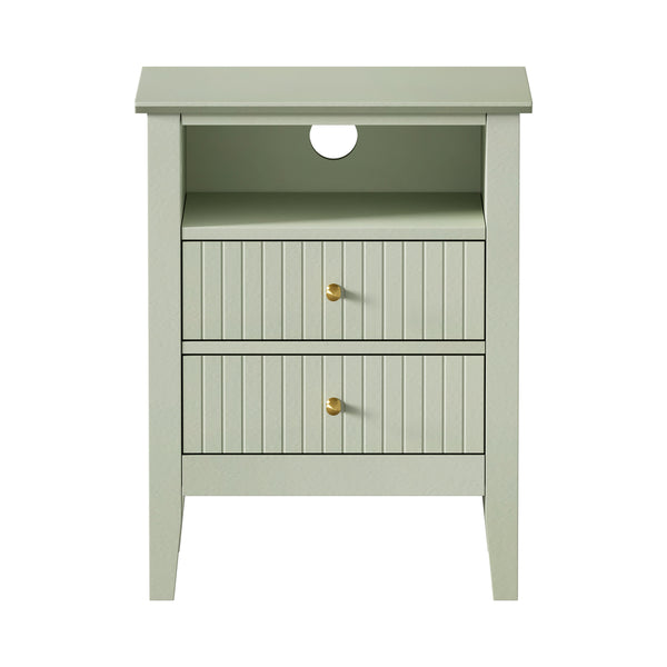 Avalon Green Bedside Table