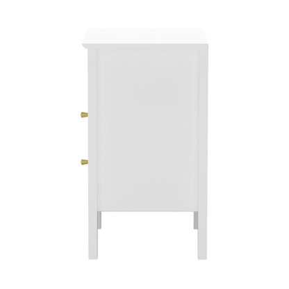 Avalon White Bedside Table