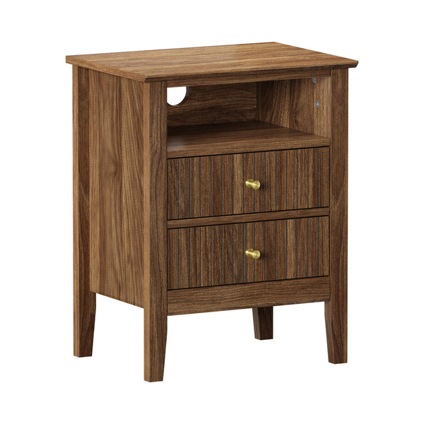 Avalon Walnut Bedside Table