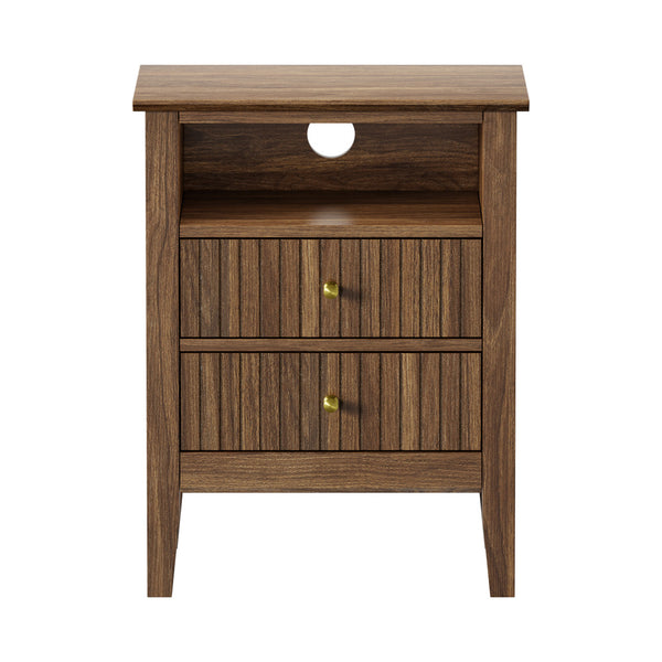 Avalon Walnut Bedside Table