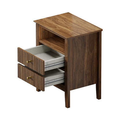 Avalon Walnut Bedside Table