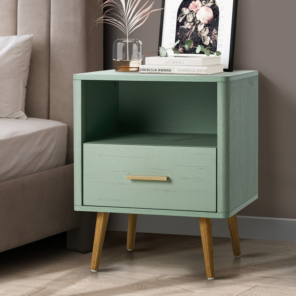 Cleo Green Bedside Table