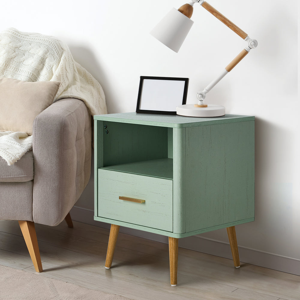 Cleo Green Bedside Table