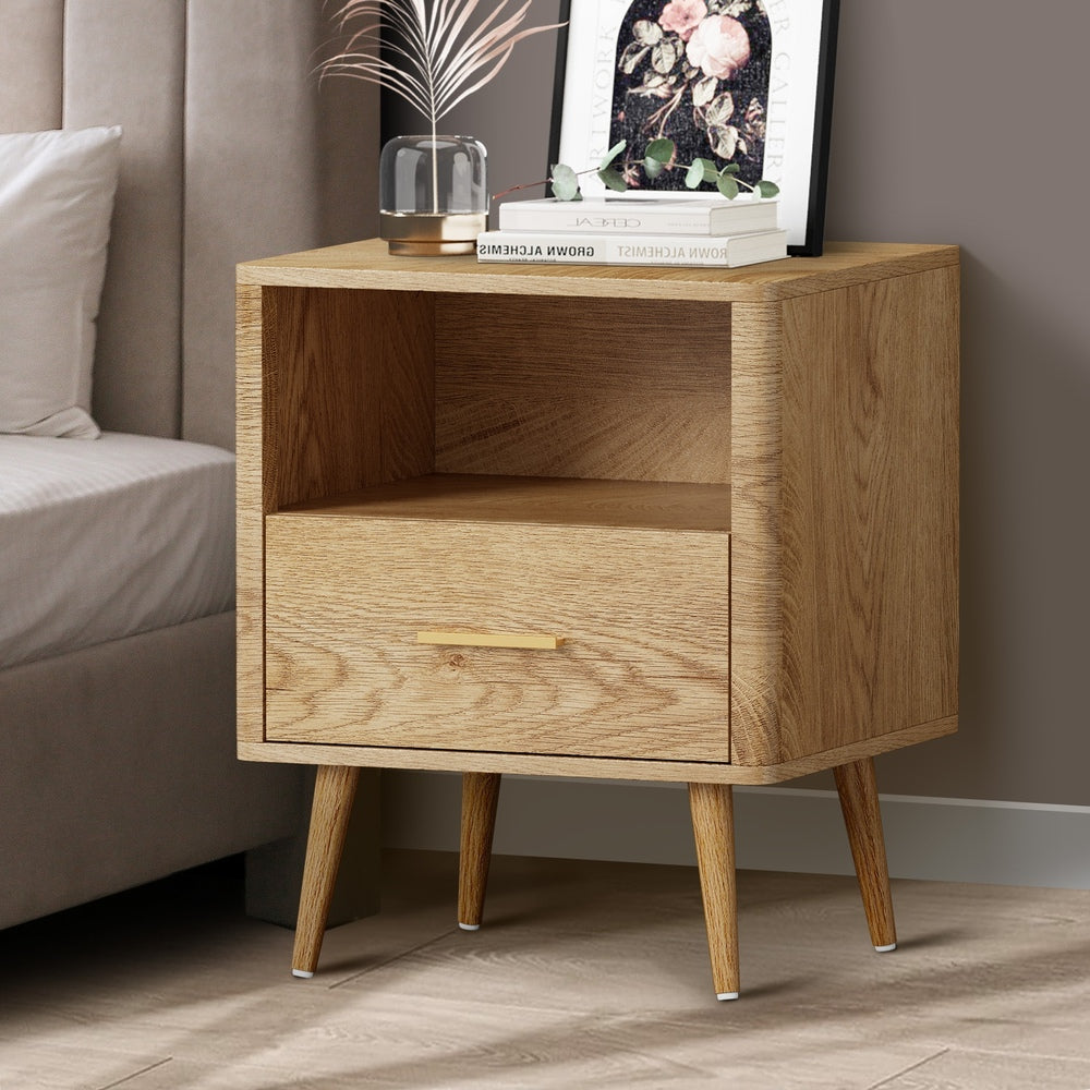 Cleo Natural Bedside Table