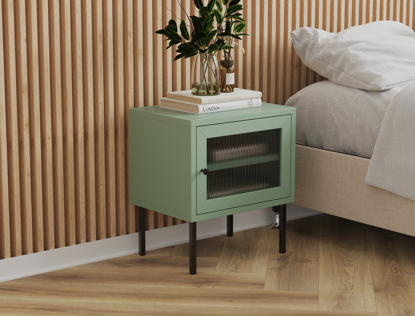 Darcy Green Bedside Table