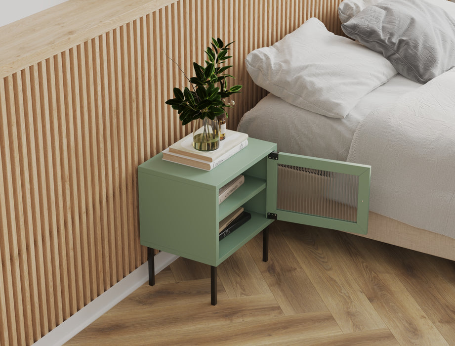 Darcy Green Bedside Table