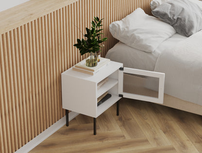 Darcy White Bedside Table