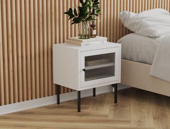 Darcy White Bedside Table