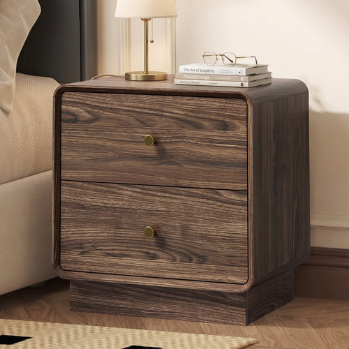 Aster Walnut Bedside Table