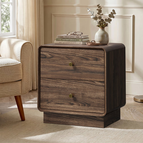 Aster Walnut Bedside Table