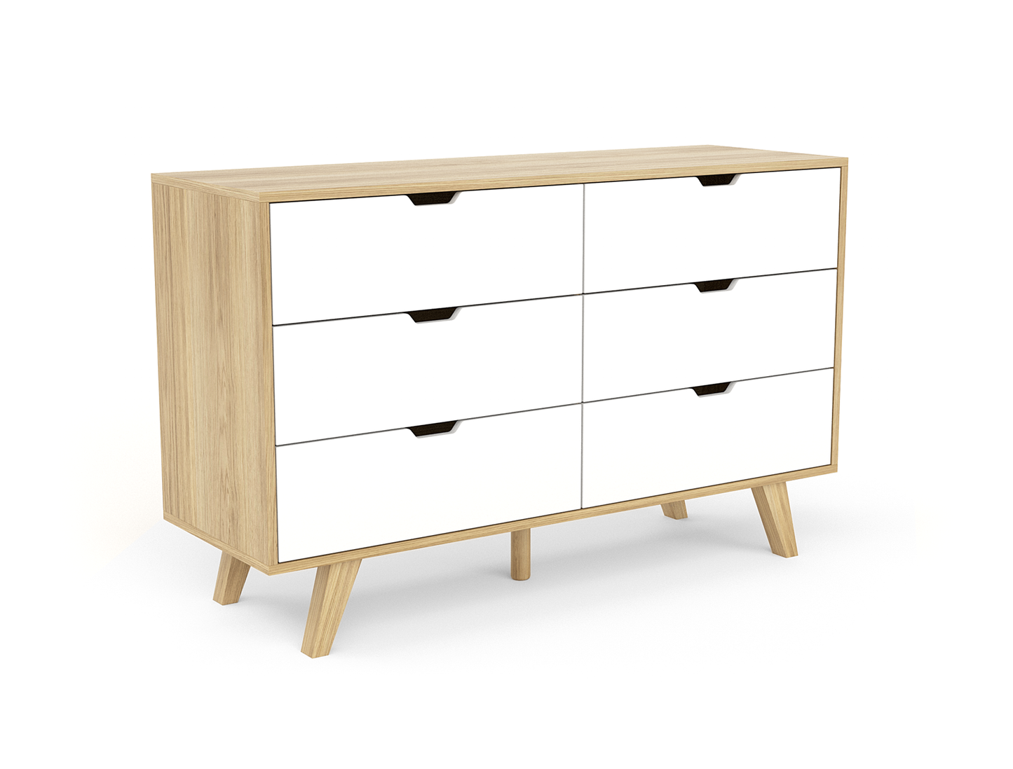 Ruby White 6 Chest of Drawers