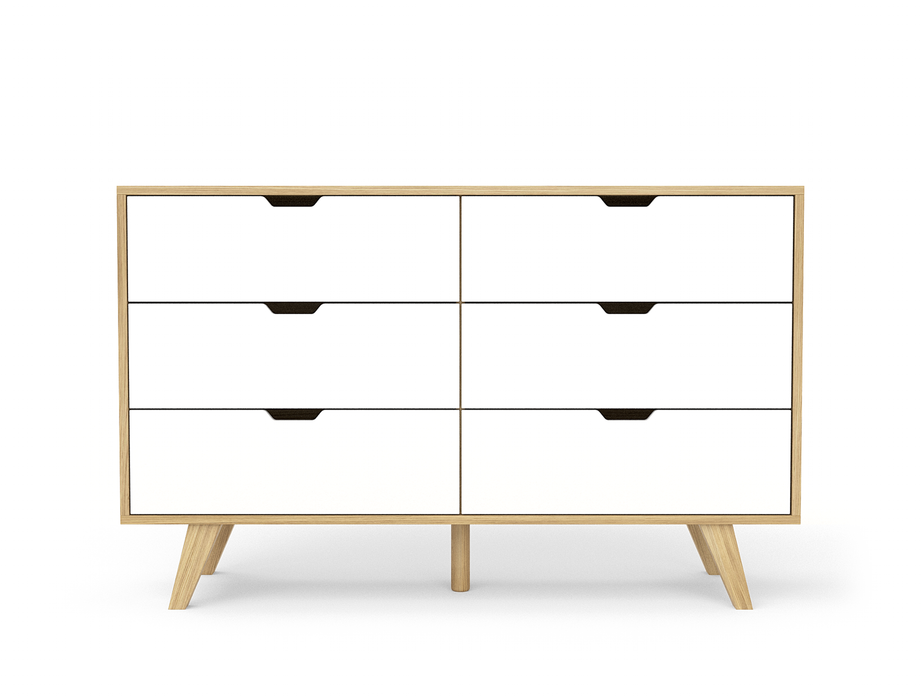 Ruby White 6 Chest of Drawers