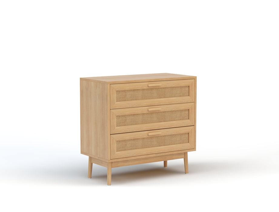 Miller Rattan 3 Drawer Chest of Drawers