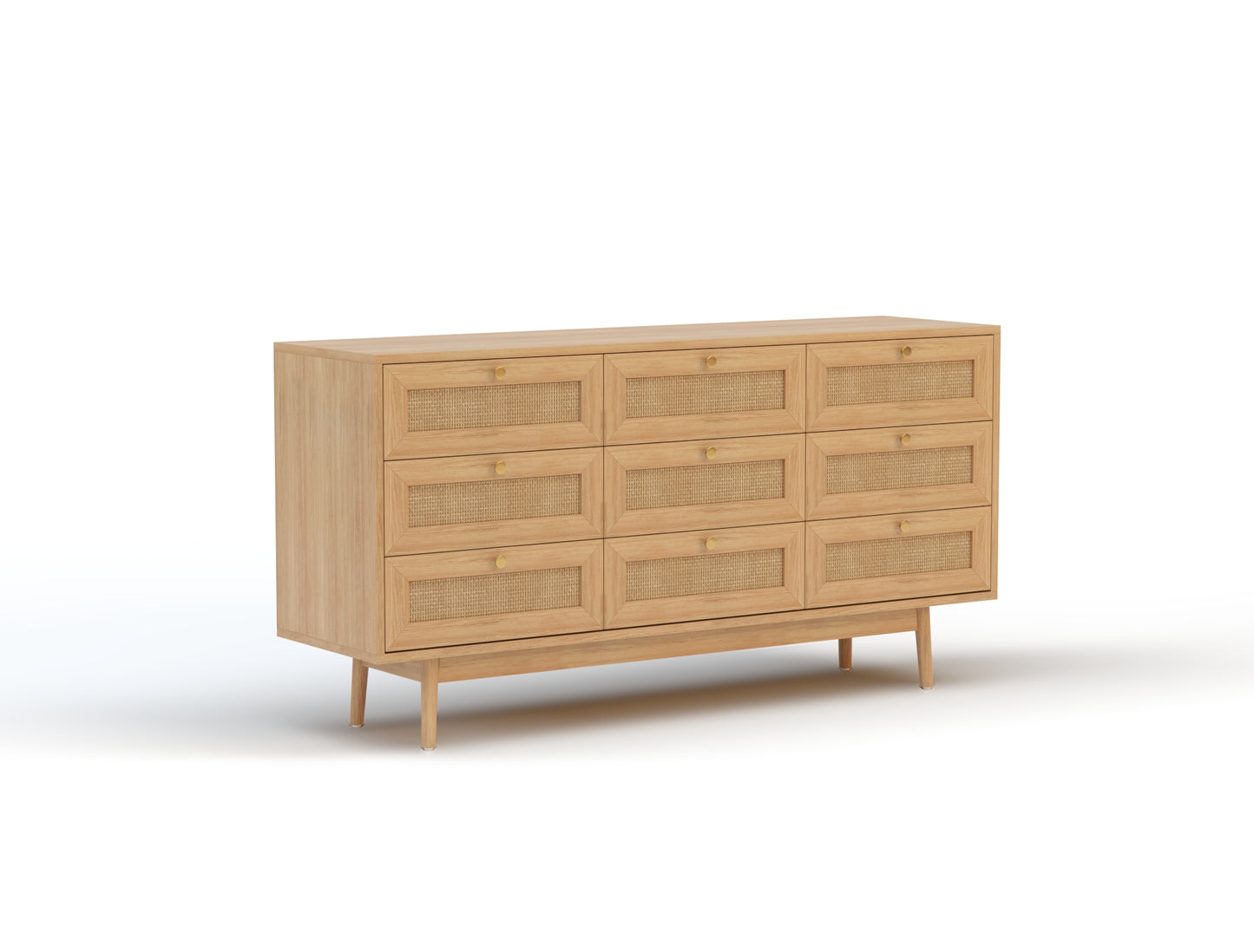 Miller Rattan 9 Drawer Chest of Drawers