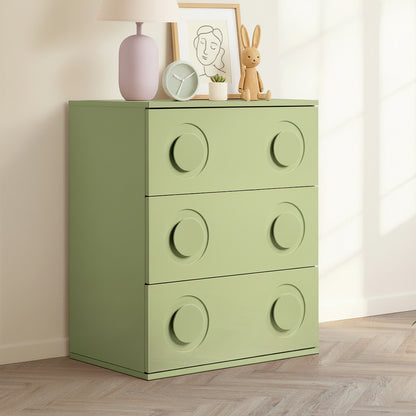 Haven 3 Chest of Drawers Cabinet Bedroom Dresser Night Stand Green