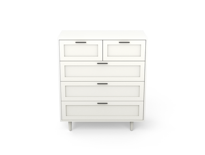 Kenzo White 5 Chest of Drawers