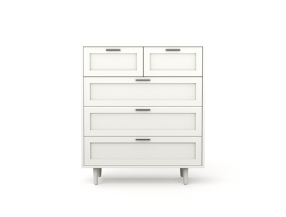 Kenzo White 5 Chest of Drawers