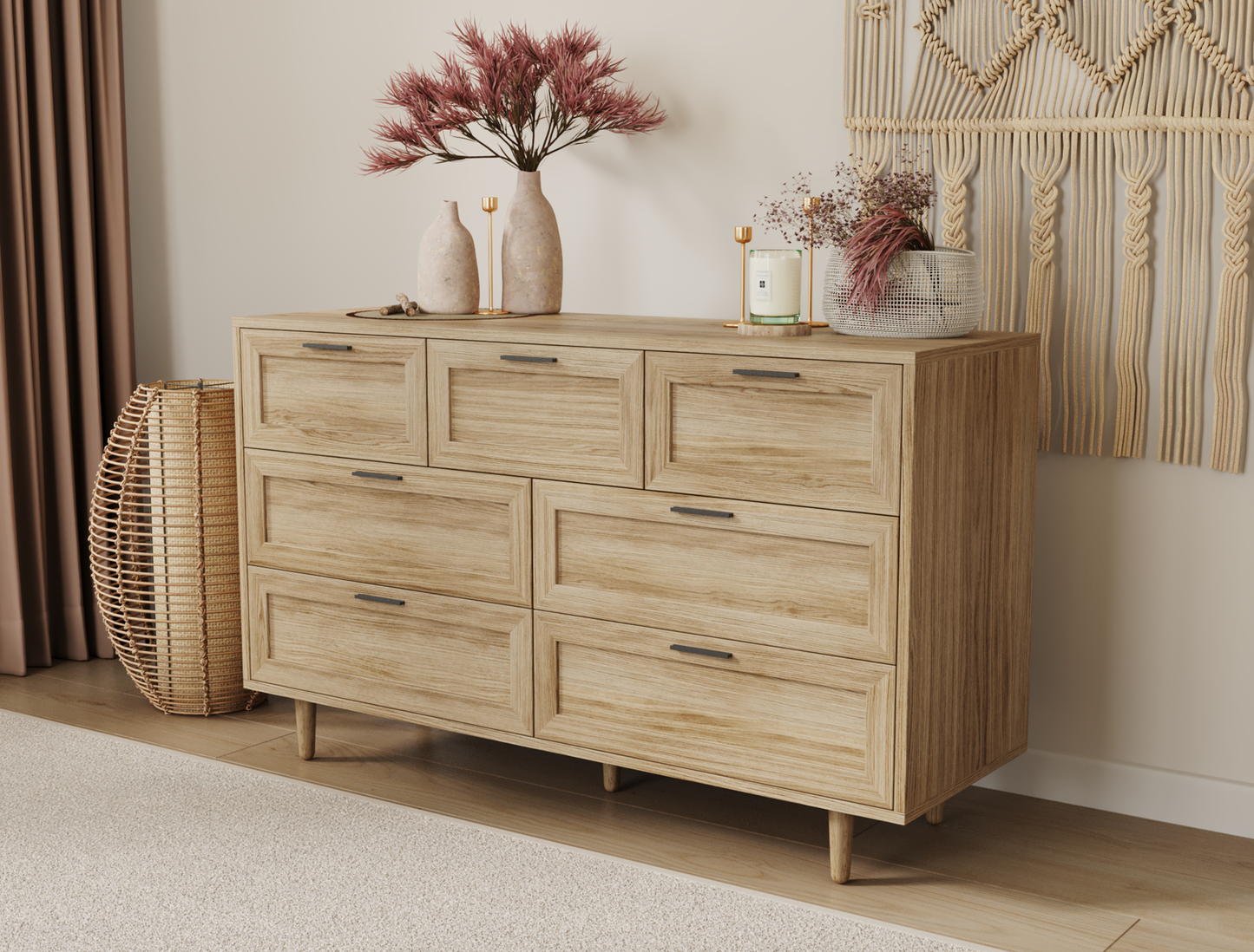 Kenzo Natural 7 Chest of Drawers