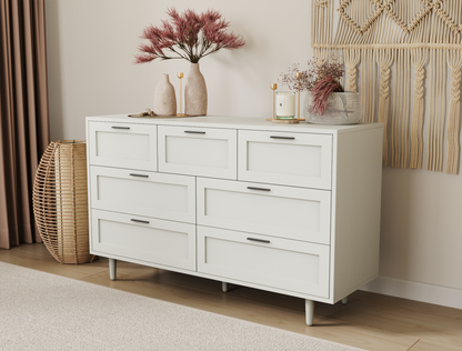 Kenzo White 7 Chest of Drawers