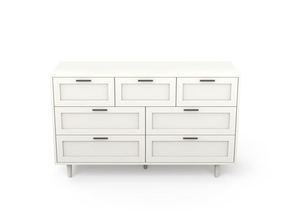 Kenzo White 7 Chest of Drawers