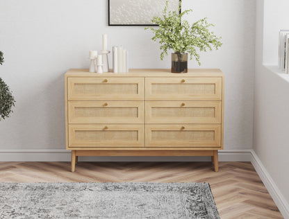 Miller Rattan 6 Drawer Chest of Drawers